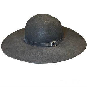 D&Y Wool Floppy Hat Black Woman’s One Size Fits Most
